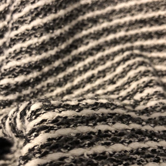 Anthropologie Deletta large Textured Striped Sweater side snaps - Picture 7 of 14